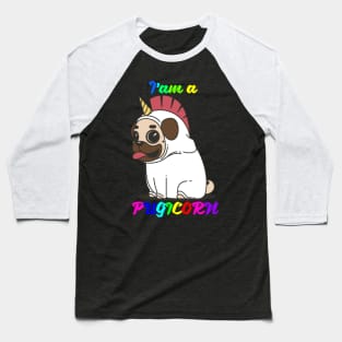 I'am a Pugicorn Baseball T-Shirt